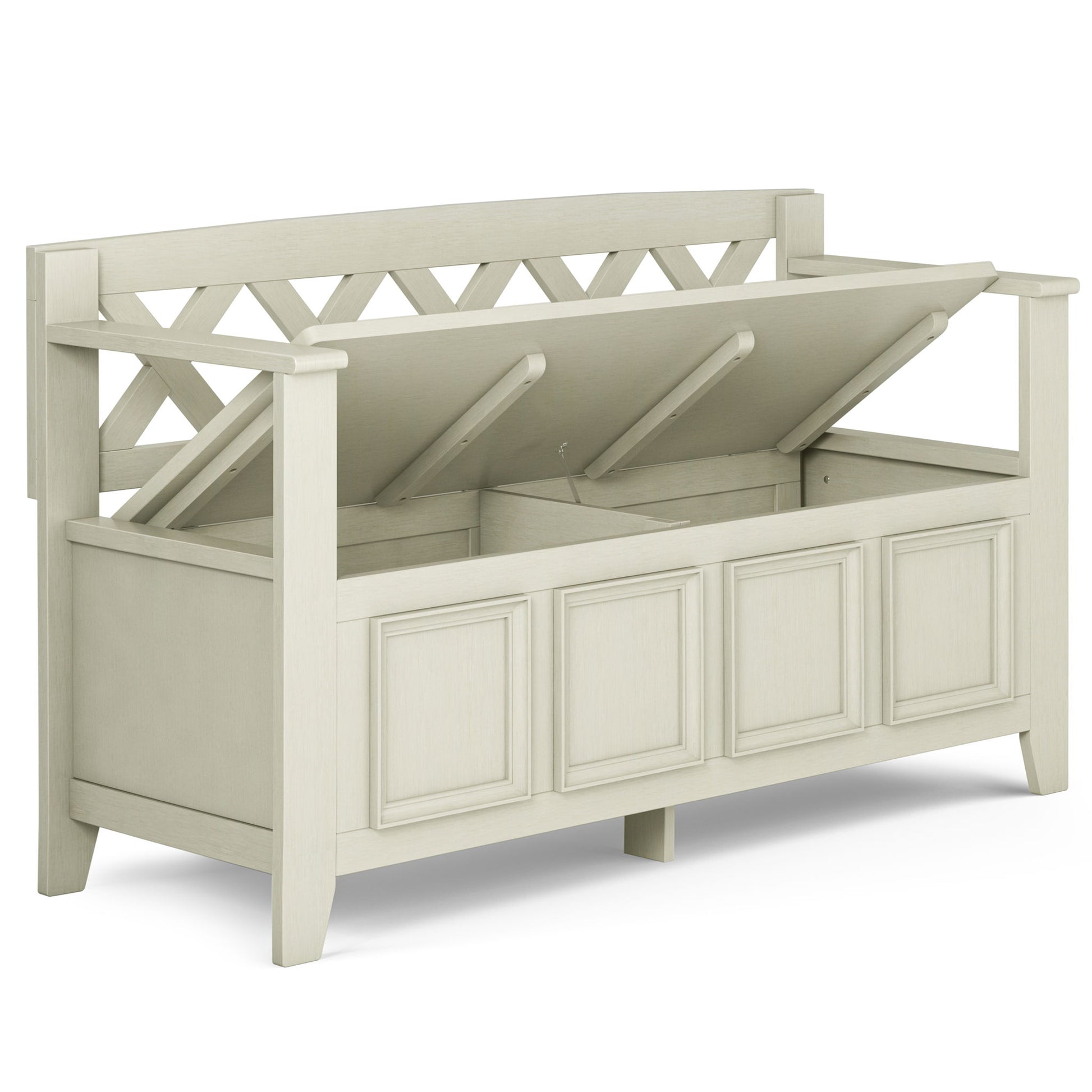 Amherst - Handcrafted Entryway Storage Bench - The Sleep Loft - Online Mattress Showroom NYC