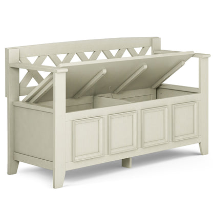 Amherst - Handcrafted Entryway Storage Bench - The Sleep Loft - Online Mattress Showroom NYC