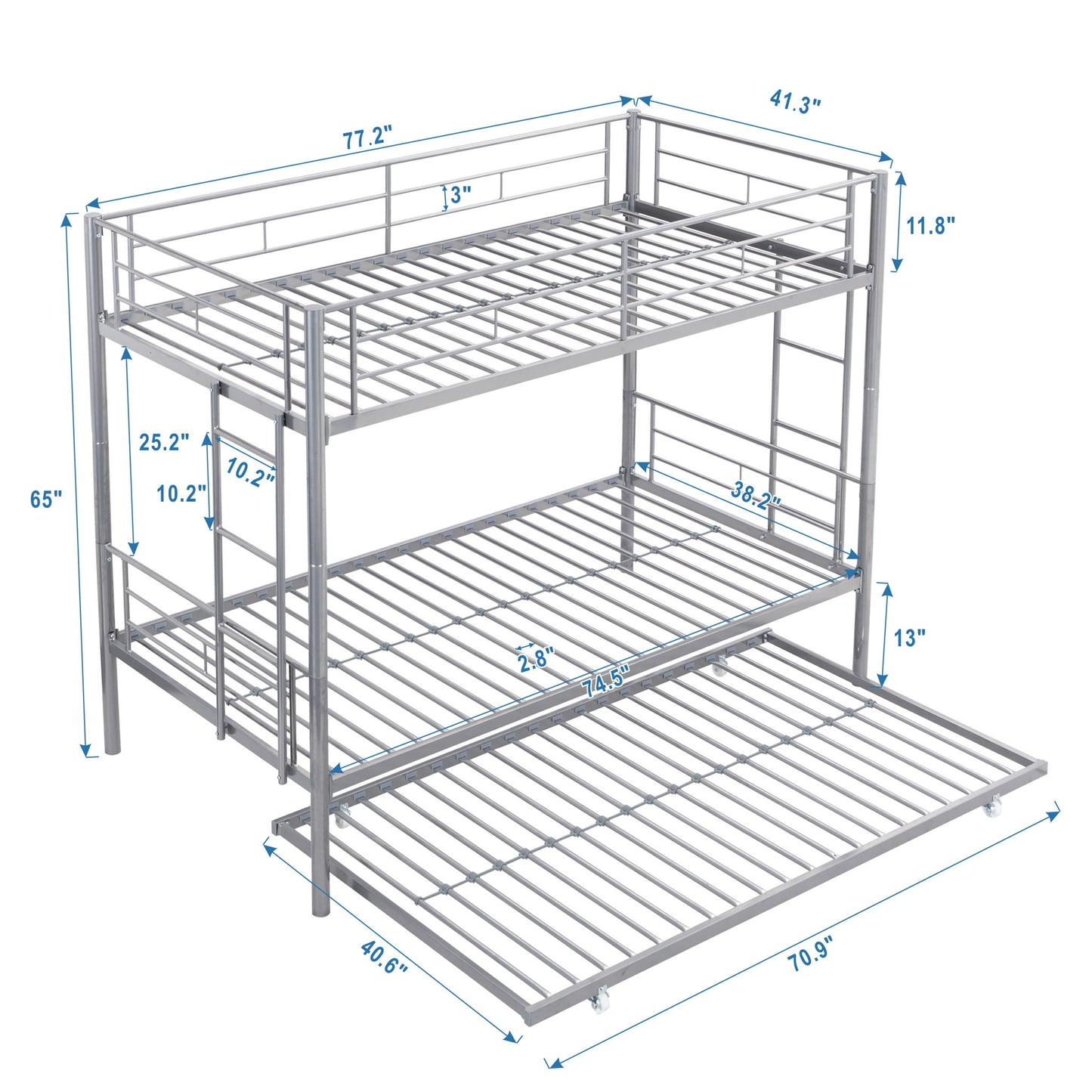 Bunk Bed With Trundle - The Sleep Loft - Online Mattress Showroom NYC