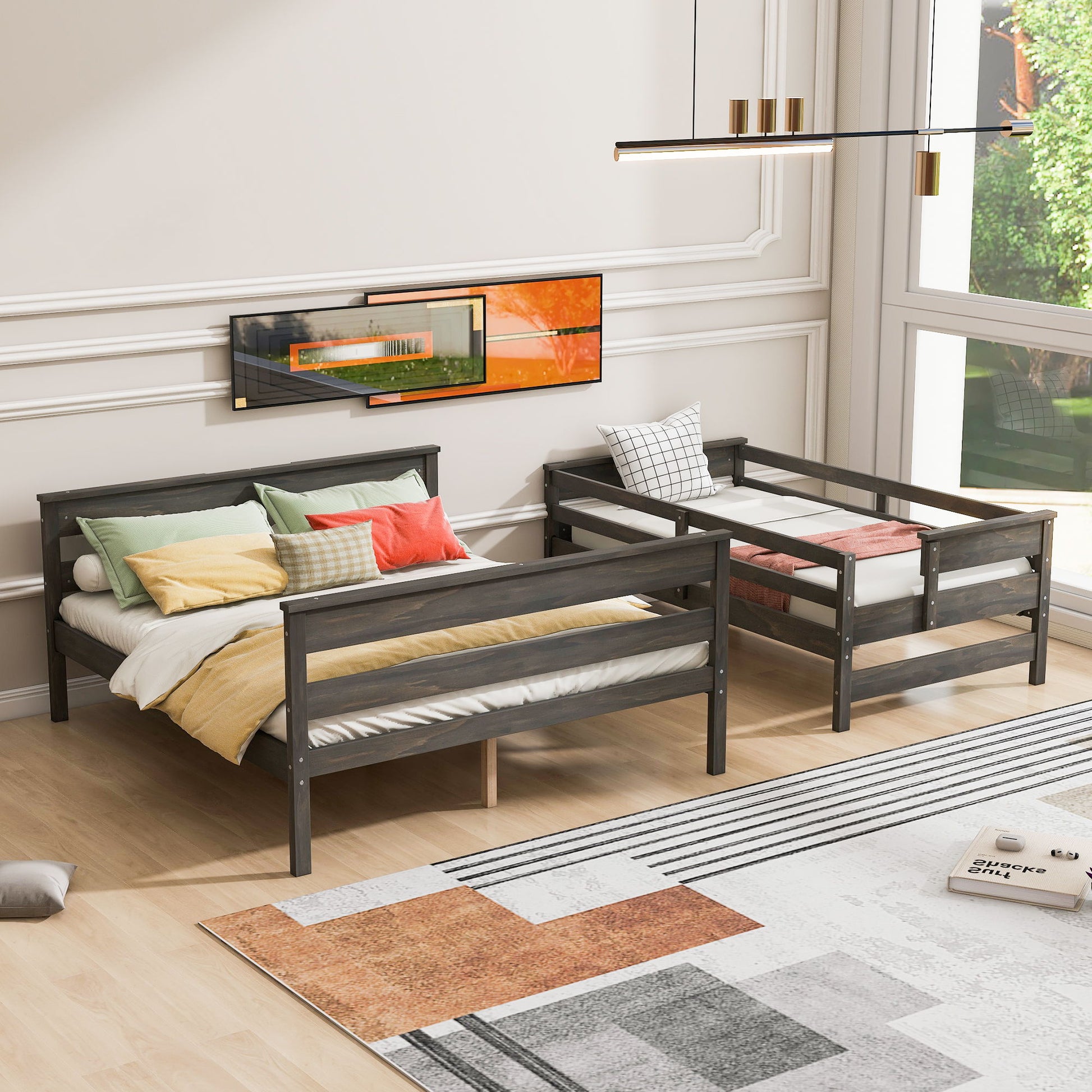 Detachable Design Bunk Bed With Ladder - The Sleep Loft - Online Mattress Showroom NYC