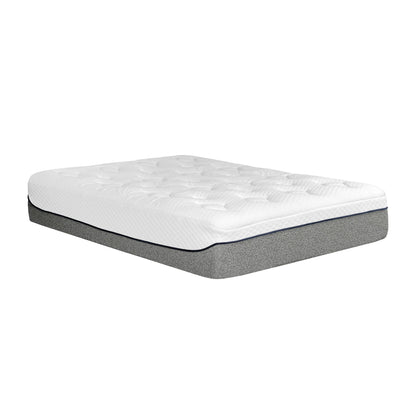 Ultra Plush 13" Gel Memory Foam Mattress For King Size Bed With Double Layered Jacquard Cover - Gray / White - The Sleep Loft - Online Mattress Showroom NYC