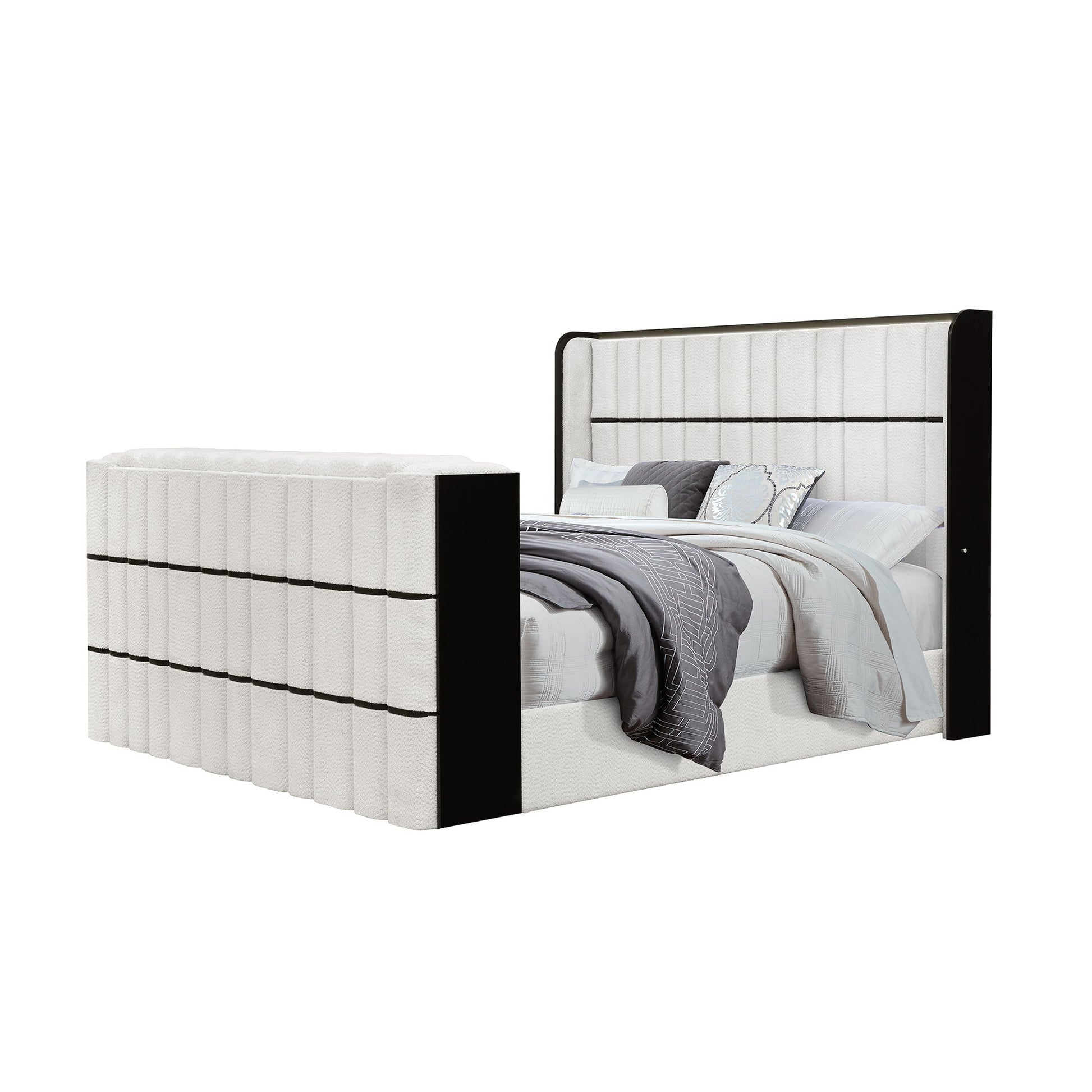 Isaiah - Bed With TV Lift-LED Speakers And Fireplace - The Sleep Loft - Online Mattress Showroom NYC