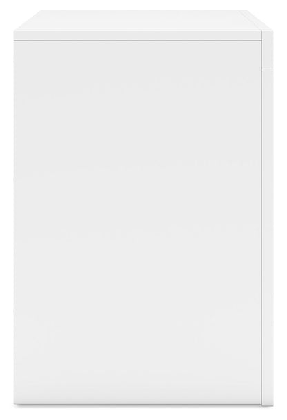 Binterglen - Two Drawer Night Stand - White