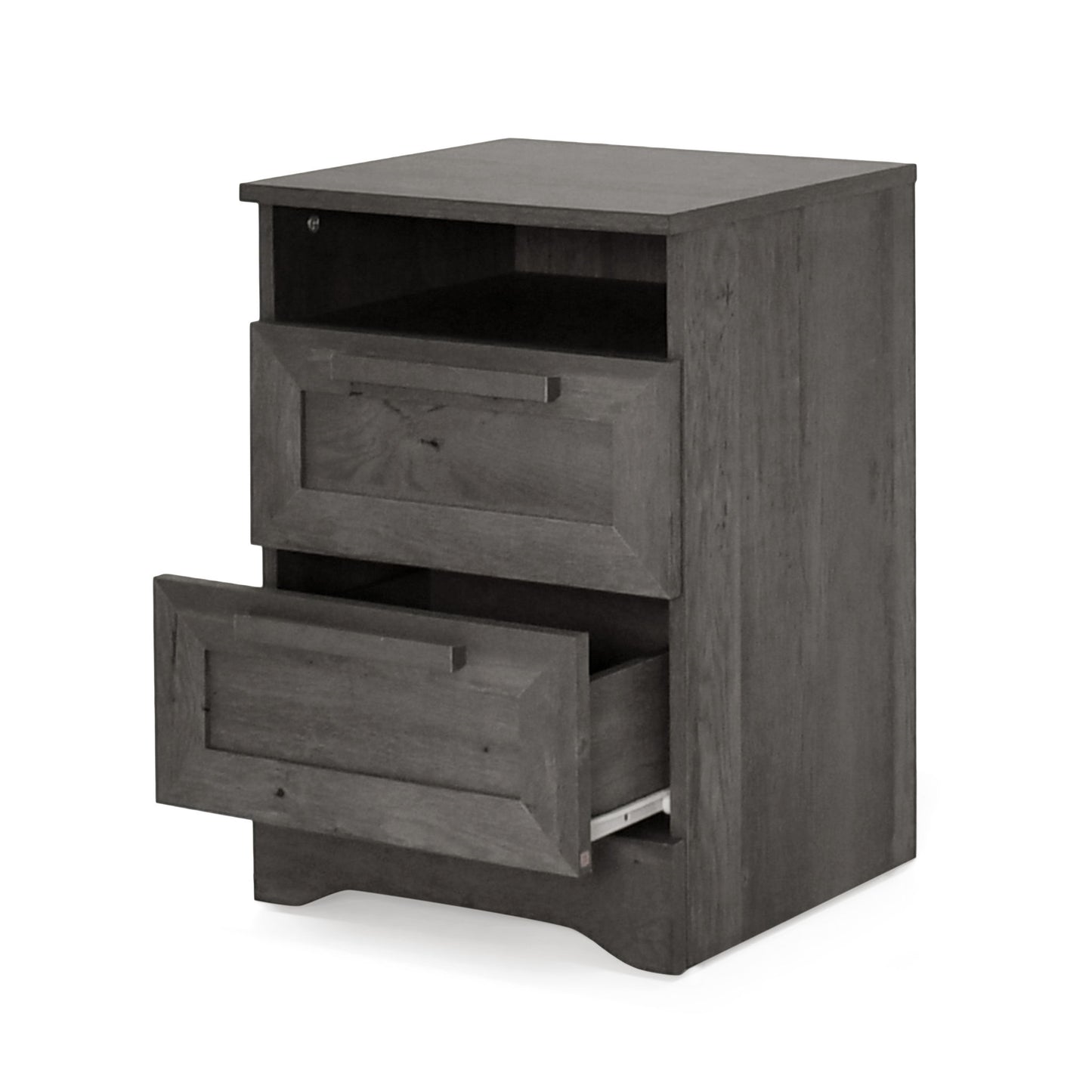 Broxon - Rustic Drawer Nightstand - The Sleep Loft - Online Mattress Showroom NYC