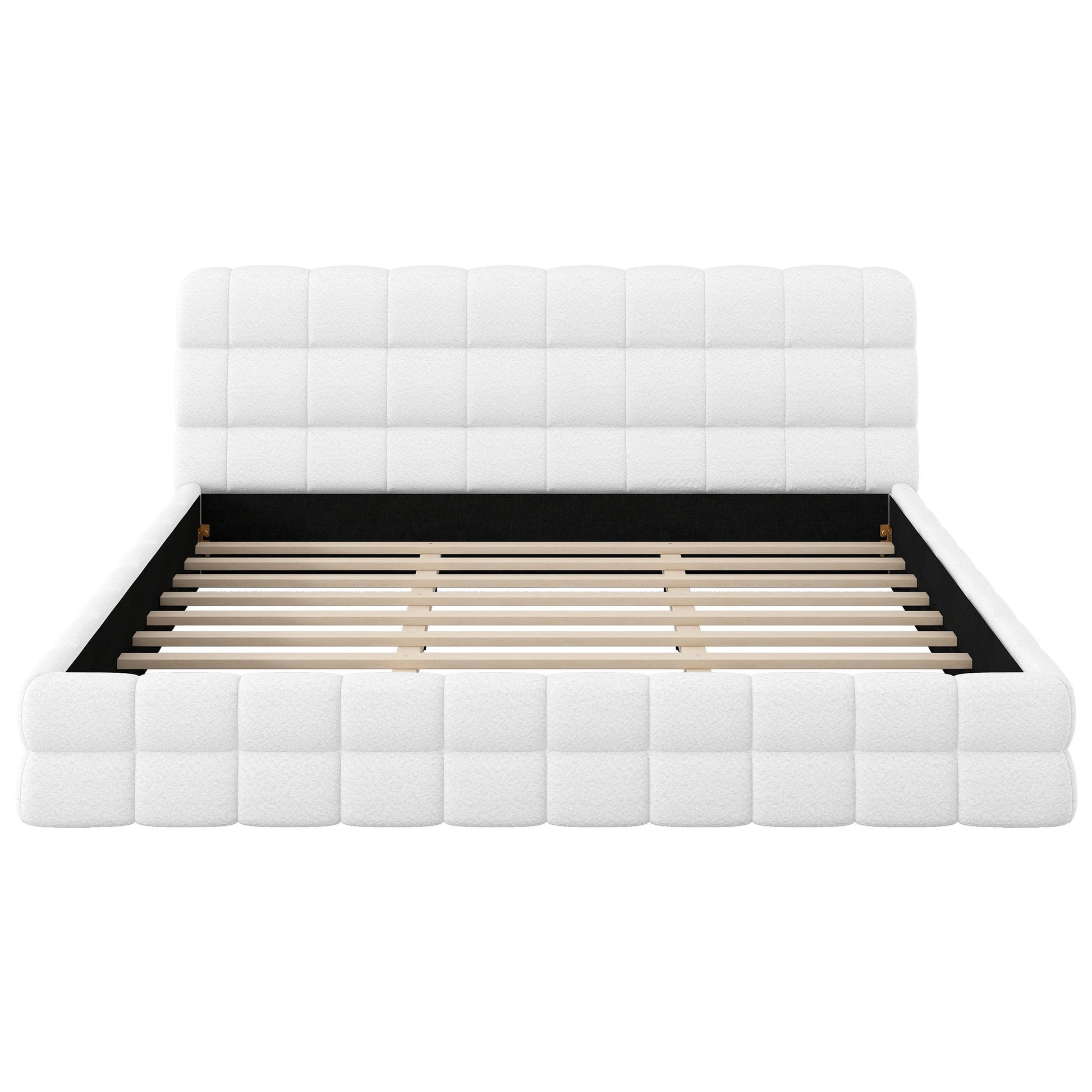 Upholstered Platform Bed With Headboard - The Sleep Loft - Online Mattress Showroom NYC