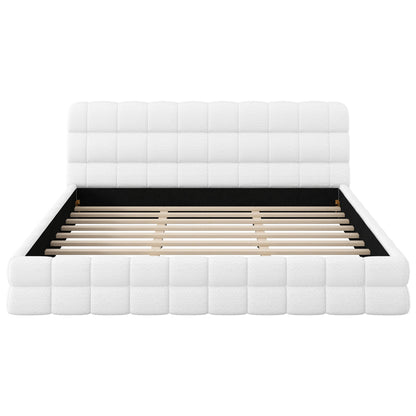 Upholstered Platform Bed With Headboard - The Sleep Loft - Online Mattress Showroom NYC
