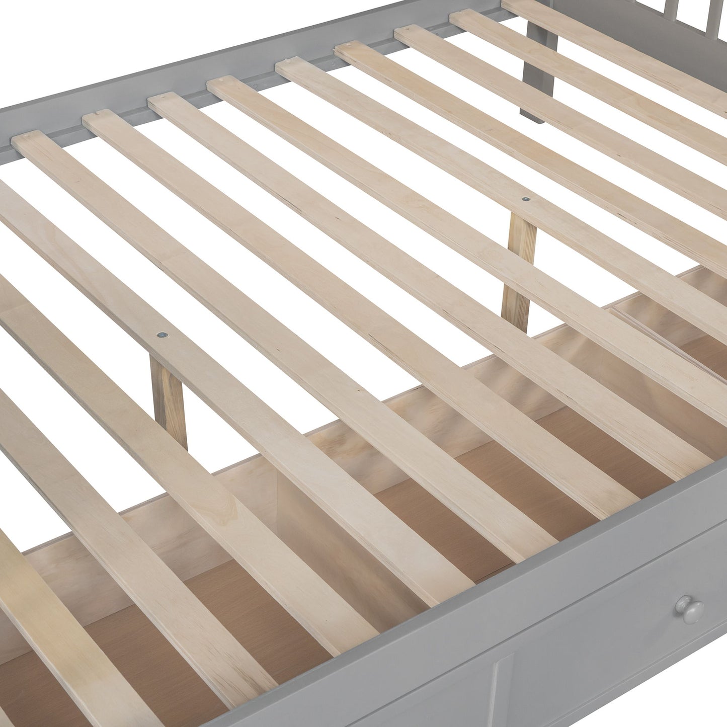 Solid L Shaped Bunk Bed With 3 Drawers, Ladder And Staircase - The Sleep Loft - Online Mattress Showroom NYC