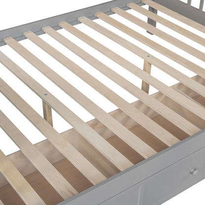 Solid L Shaped Bunk Bed With 3 Drawers, Ladder And Staircase - The Sleep Loft - Online Mattress Showroom NYC