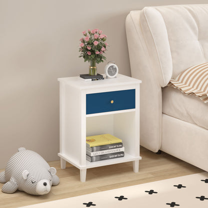 Nightstand With 1 Drawer 1 Shelf - The Sleep Loft - Online Mattress Showroom NYC