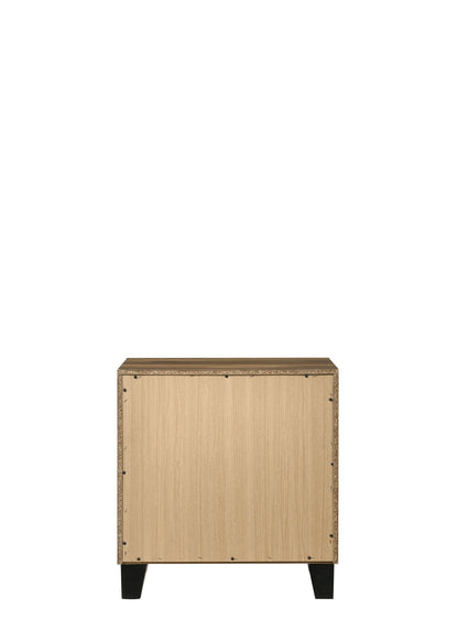 Morales - Rustic Nightstand - Oak - The Sleep Loft - Online Mattress Showroom NYC