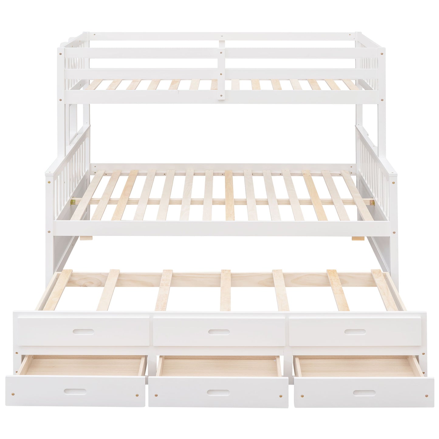 Bunk Bed With Twin Size Trundle And Drawers - The Sleep Loft - Online Mattress Showroom NYC