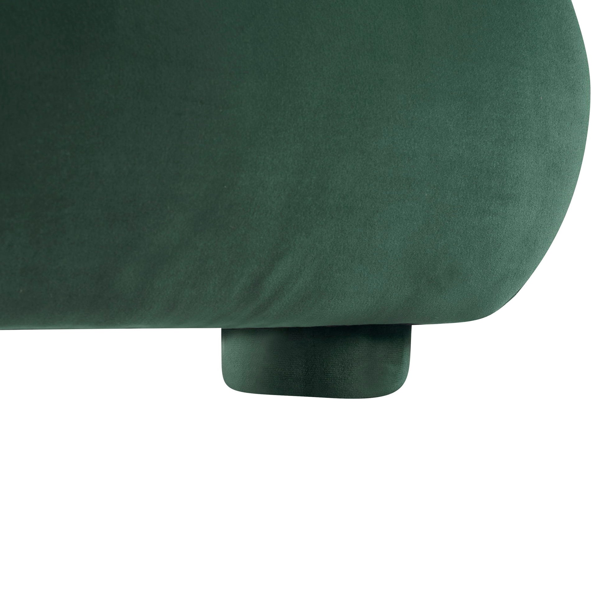 Upholstered Simple Modern Bedroom Bed With Curved Headboard - The Sleep Loft - Online Mattress Showroom NYC