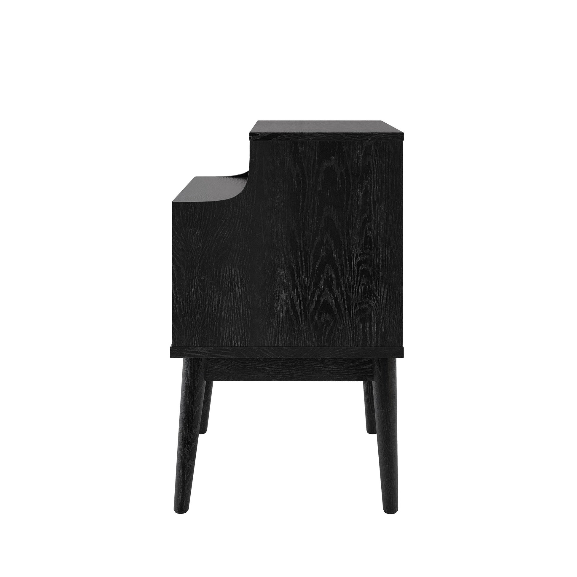 Starla - Wooden Nightstand - Black - The Sleep Loft - Online Mattress Showroom NYC