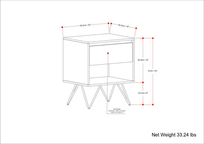 Hunter - Nightstand - Natural - The Sleep Loft - Online Mattress Showroom NYC