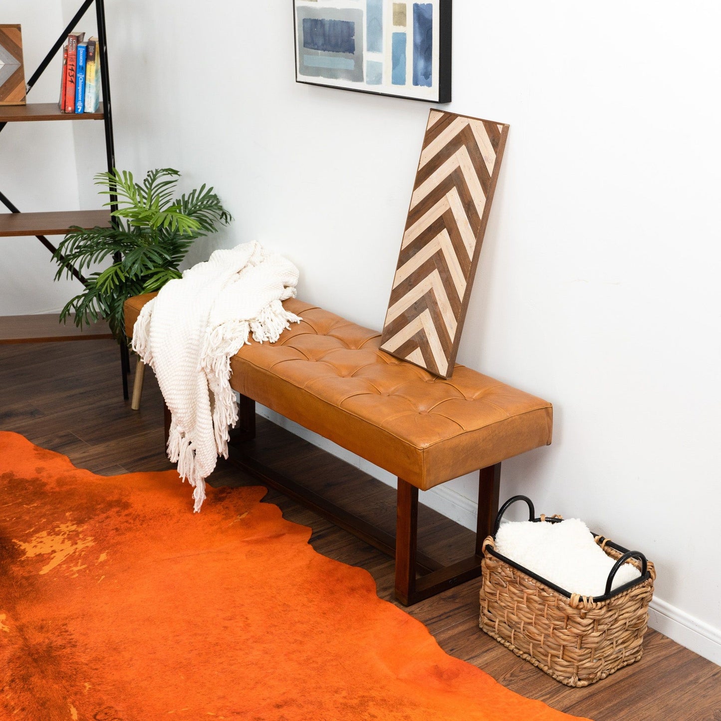 Cameron - Bench - Brown / Tan - The Sleep Loft - Online Mattress Showroom NYC