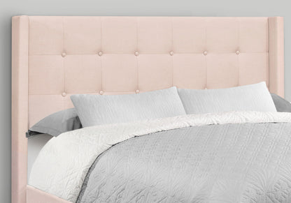 Queen Size Bed Upholstered - Pink - The Sleep Loft - Online Mattress Showroom NYC
