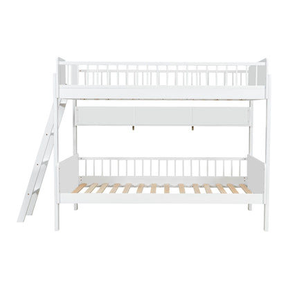 Bunk Bed With 3 Storage Shelves, Adjustable Ladder Left Or Right - The Sleep Loft - Online Mattress Showroom NYC