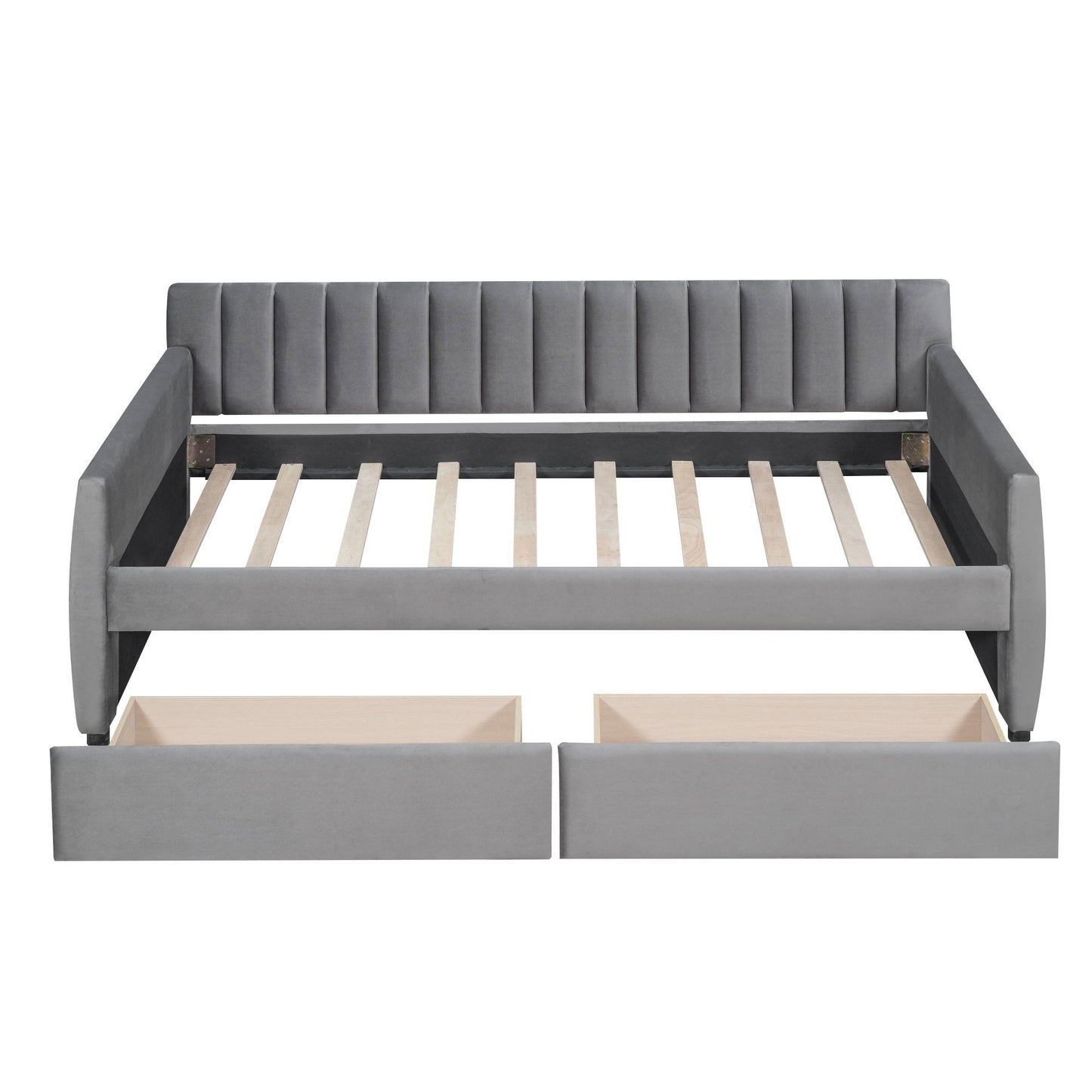 Upholstered Daybed With Slat Support - The Sleep Loft - Online Mattress Showroom NYC