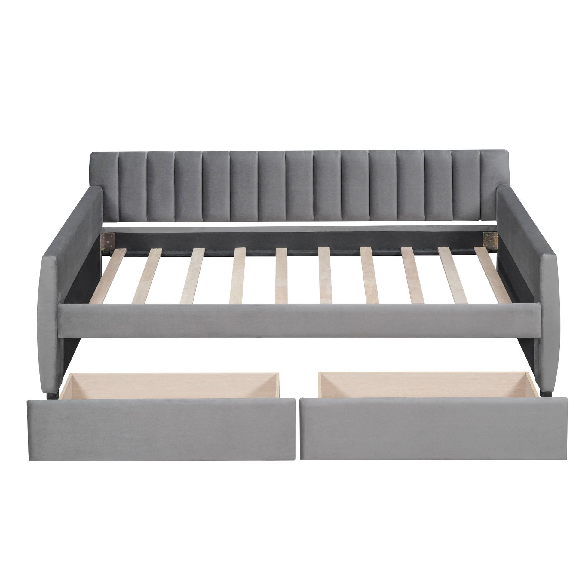 Upholstered Daybed With Slat Support - The Sleep Loft - Online Mattress Showroom NYC