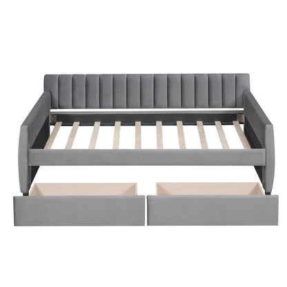 Upholstered Daybed With Slat Support - The Sleep Loft - Online Mattress Showroom NYC
