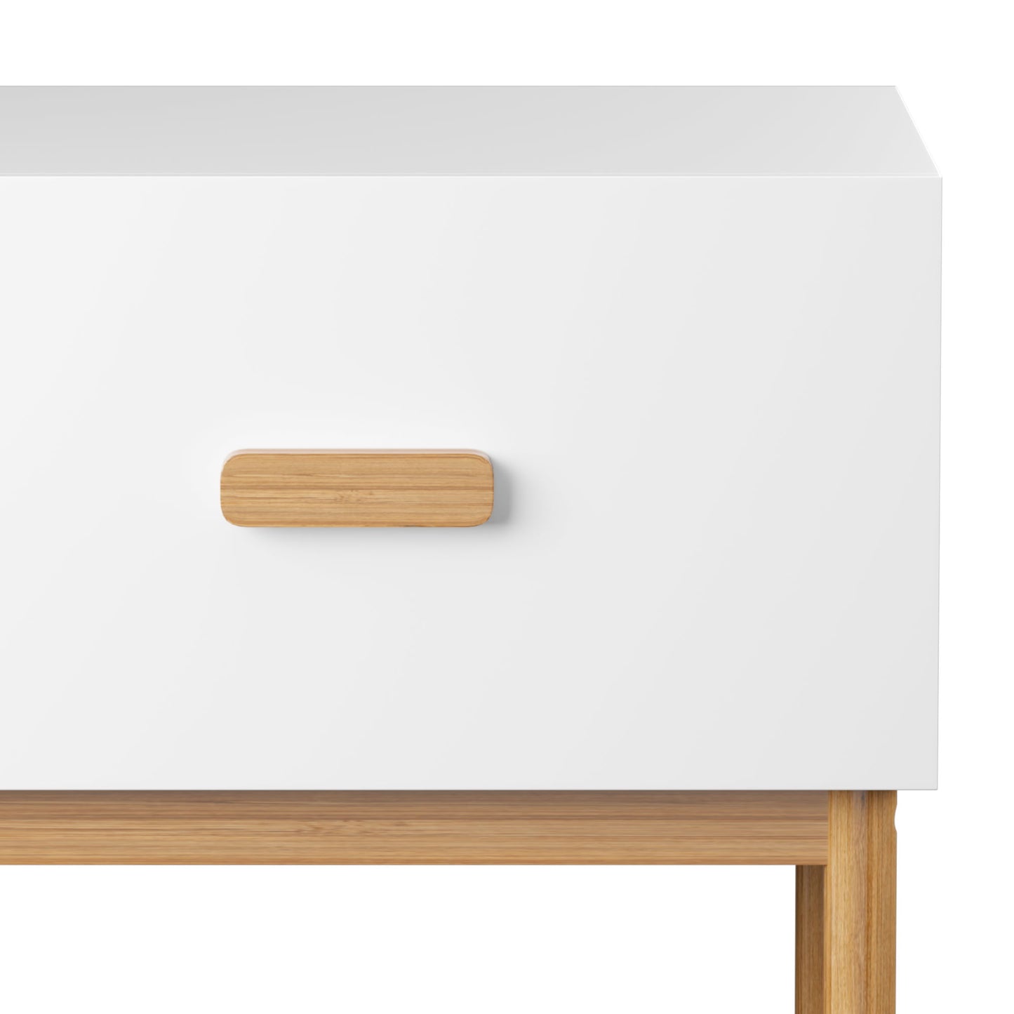 Nightstand With Drawer, Minimalist Bedside Table With Handle For Bedroom - White - The Sleep Loft - Online Mattress Showroom NYC
