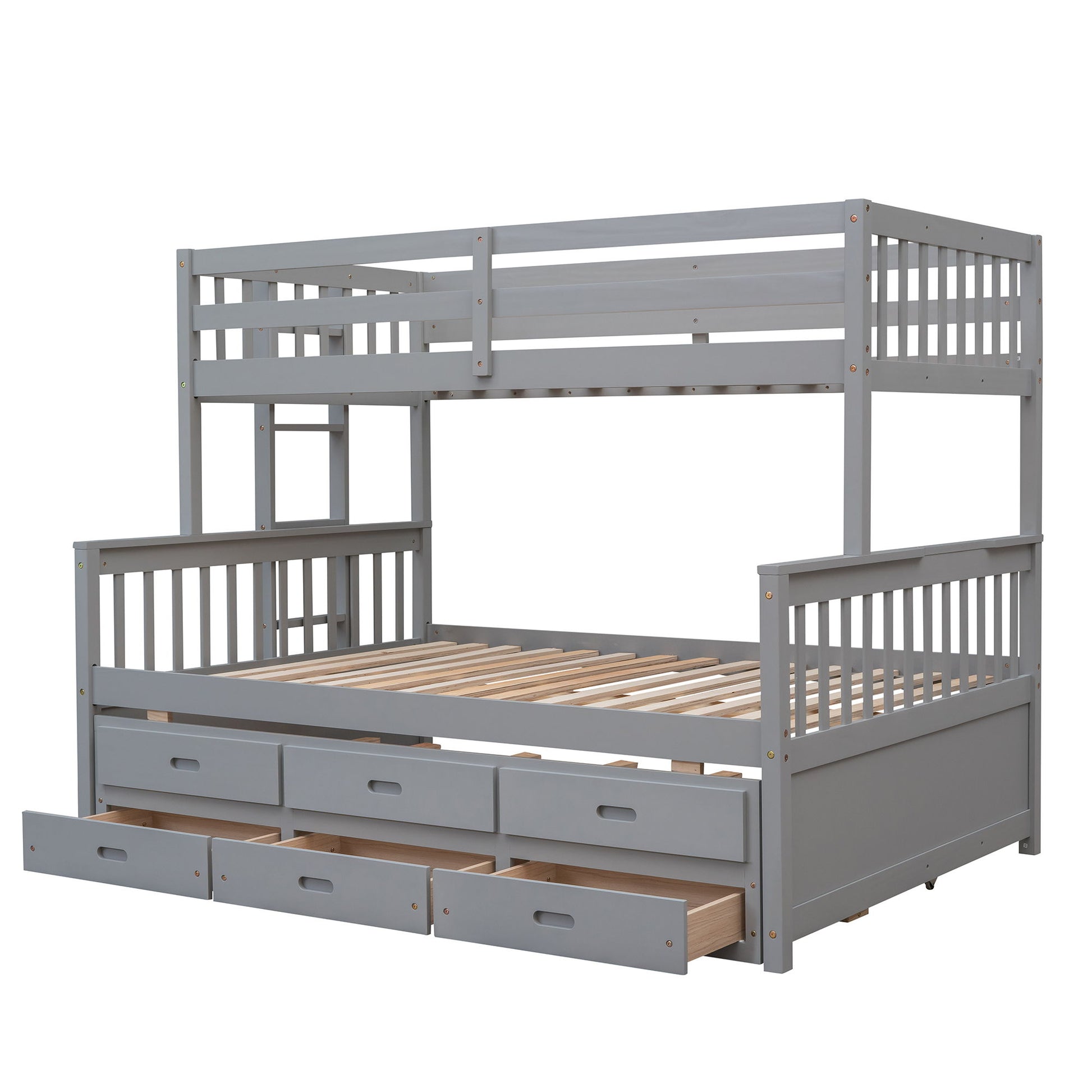 Bunk Bed With Twin Size Trundle And Drawers - The Sleep Loft - Online Mattress Showroom NYC