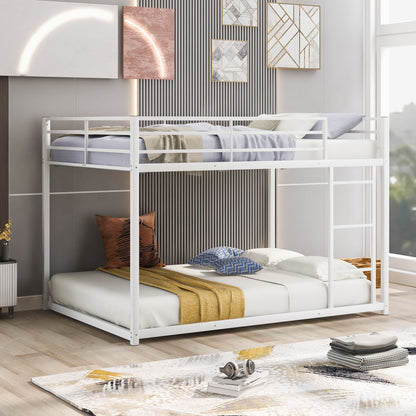 Metal Bunk Bed, Low Bunk Bed With Ladder - The Sleep Loft - Online Mattress Showroom NYC