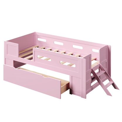 Platform Bed With Guardrail And Drawer - The Sleep Loft - Online Mattress Showroom NYC