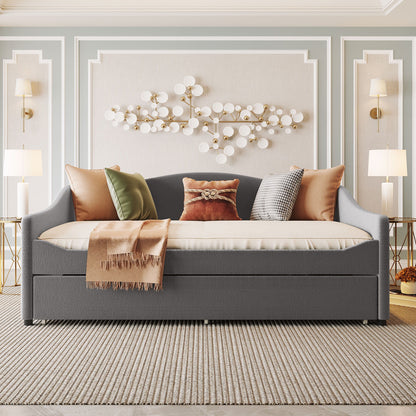 Upholstered Daybed With Light And Trundle - The Sleep Loft - Online Mattress Showroom NYC