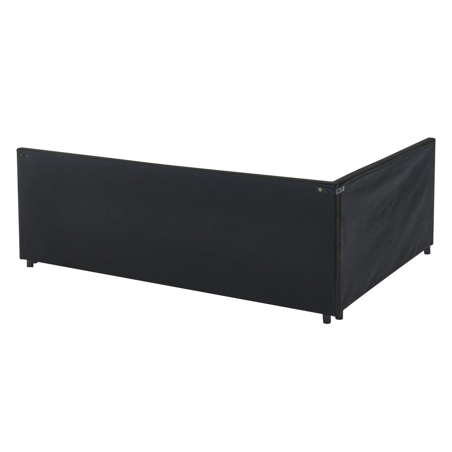 Mid-Century Storage Upholstered Tufted Bed Frame With Backrest And Armrests - The Sleep Loft - Online Mattress Showroom NYC