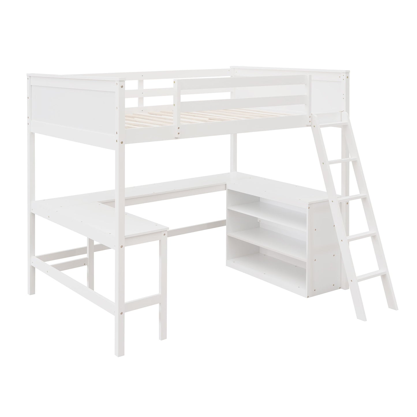 Loft Bed With Shelves With Desk - The Sleep Loft - Online Mattress Showroom NYC
