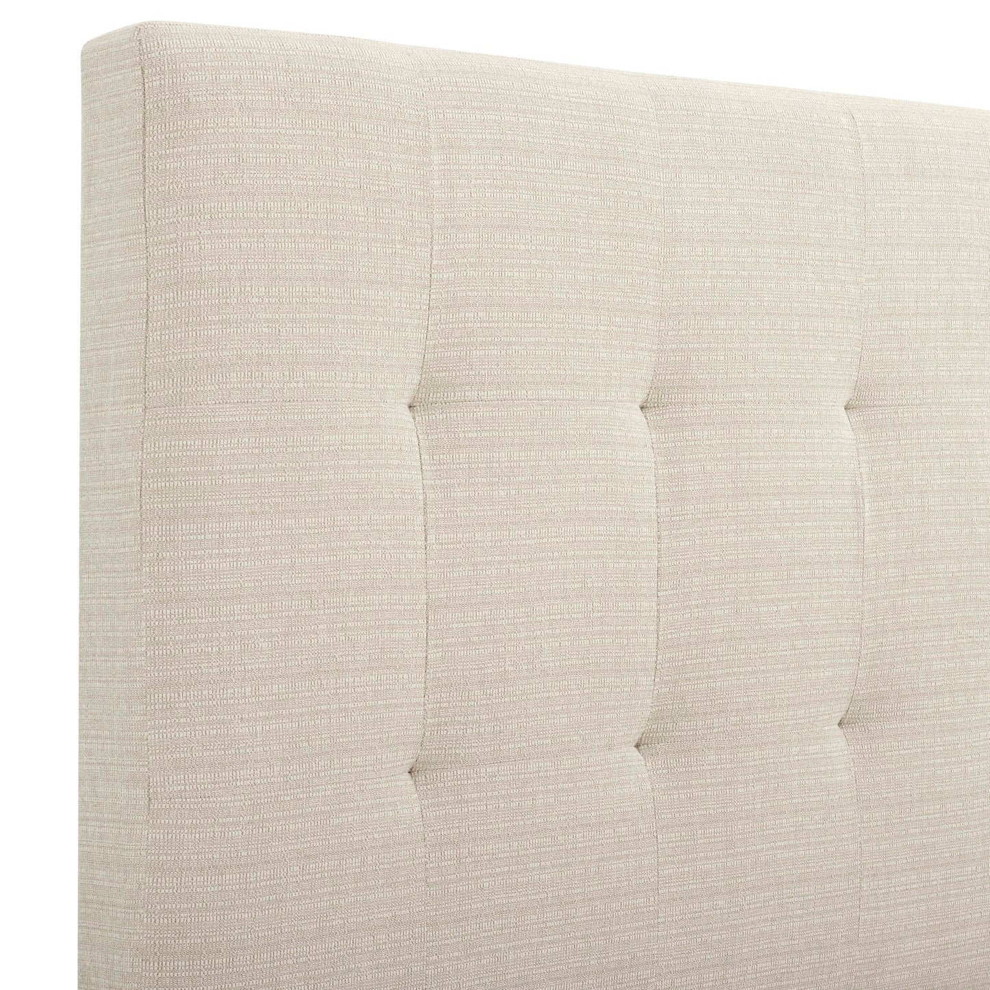 Tufted Upholstered Headboard Platform Bed