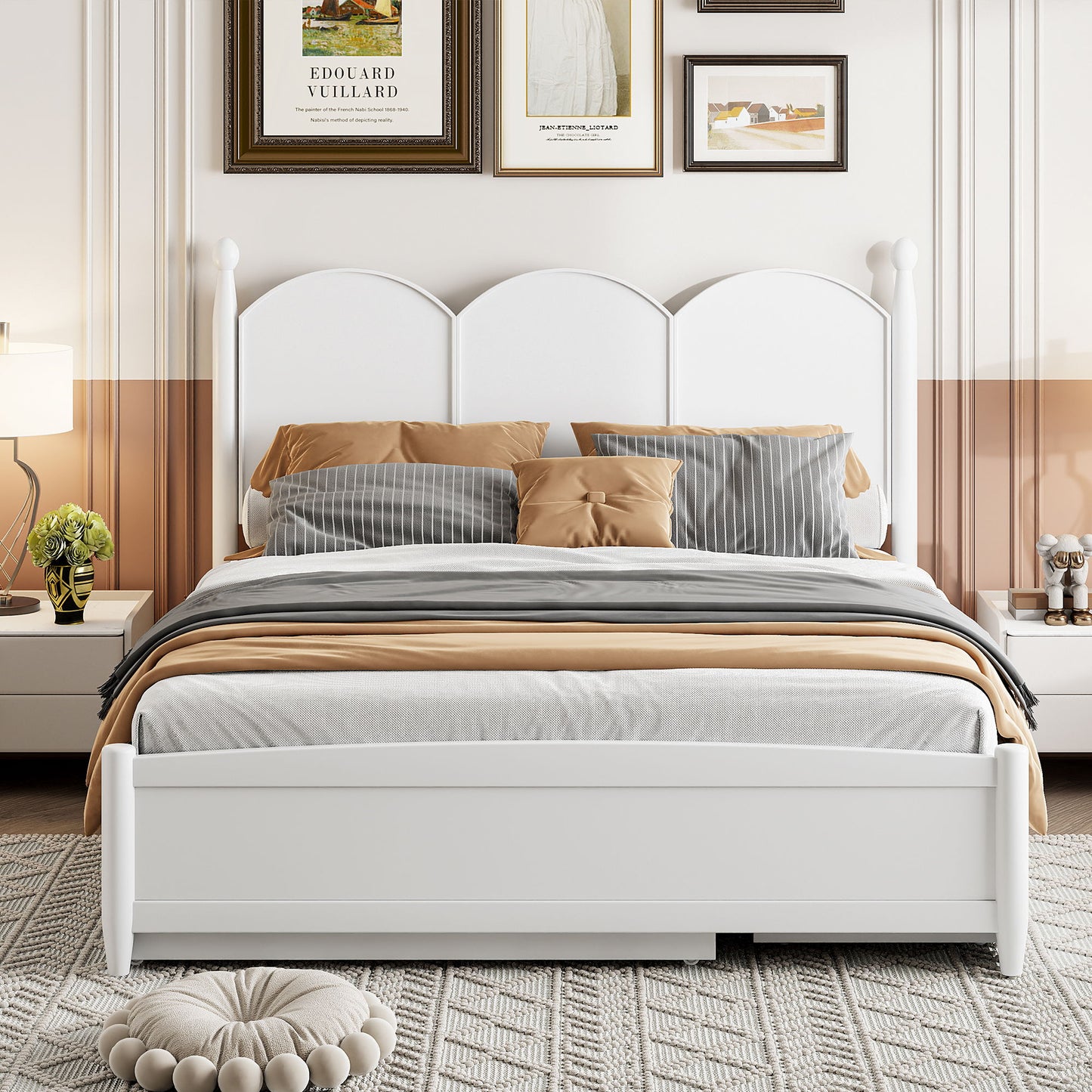 Platform Bed With With 2 Big Drawers And Trundle - The Sleep Loft - Online Mattress Showroom NYC