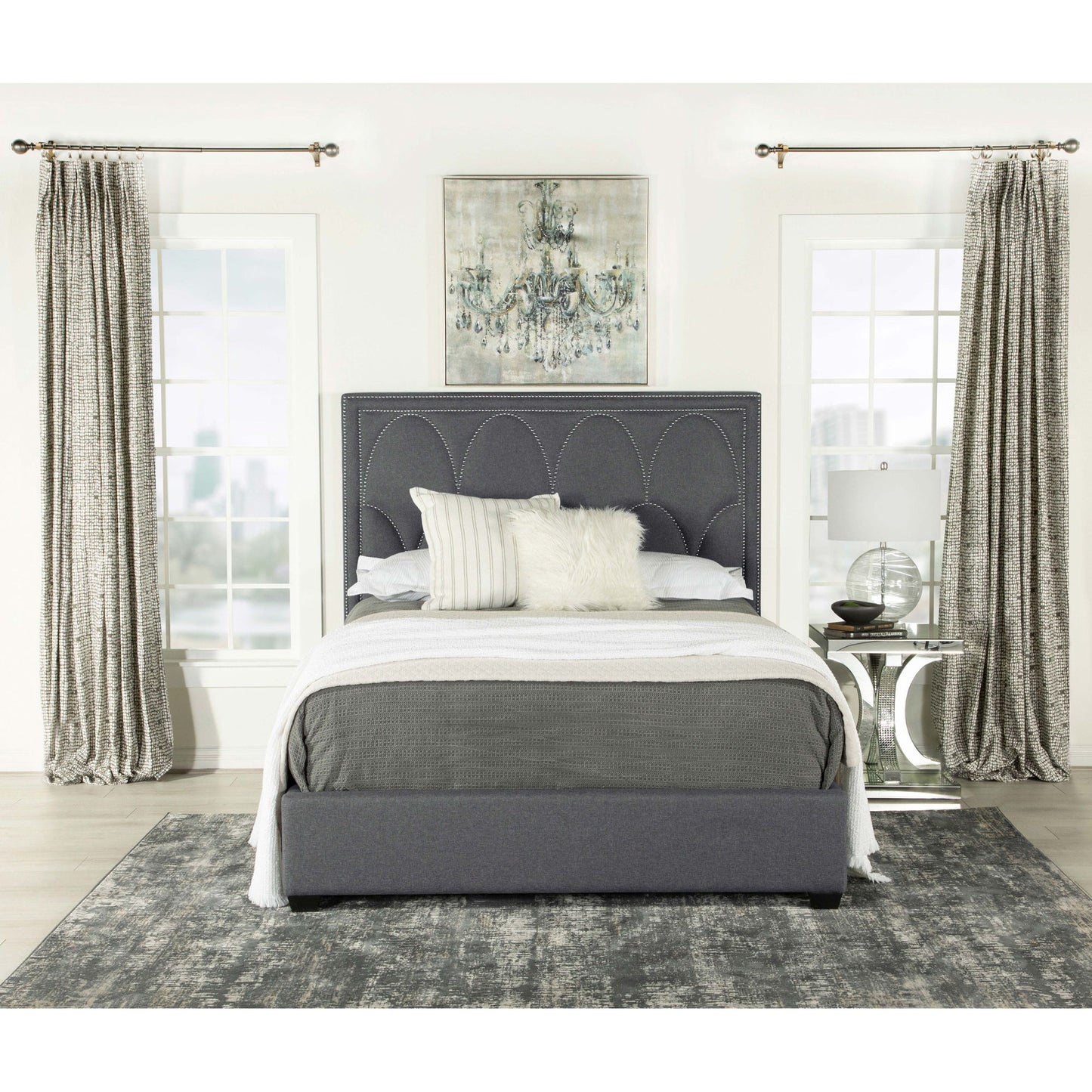 Maille - Panel Bed With Scalloped Headboard - The Sleep Loft - Online Mattress Showroom NYC