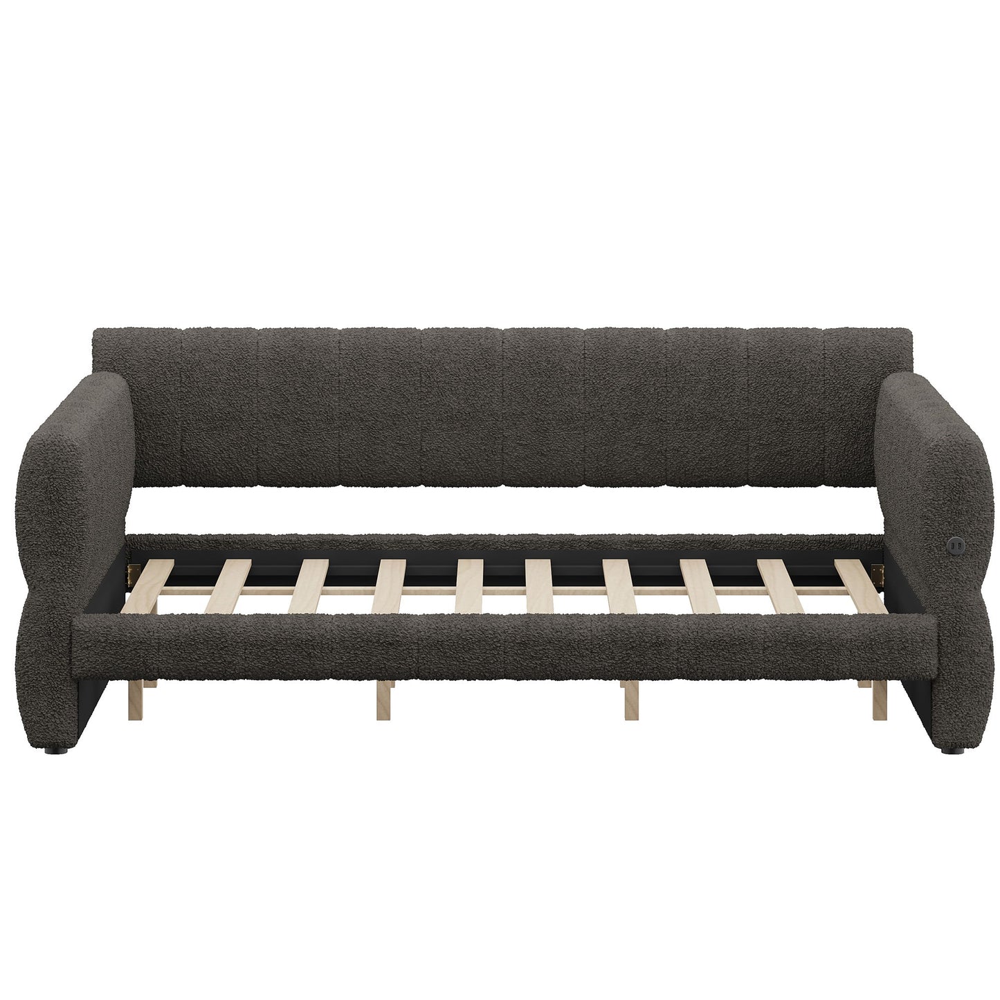 Upholstered Platform Bed With USB Charging - The Sleep Loft - Online Mattress Showroom NYC