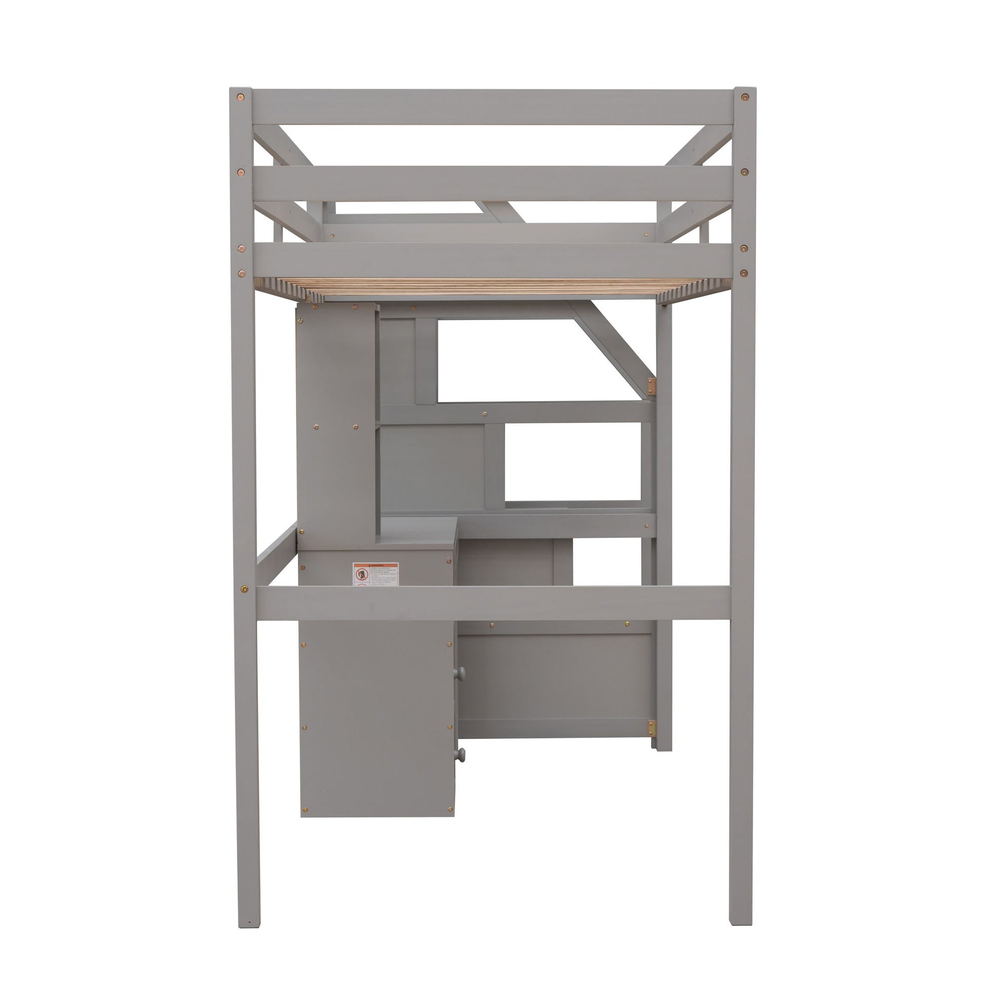 Loft Bed With Stand Alone Bed, Storage Staircase, Desk, Shelves, And Drawers - The Sleep Loft - Online Mattress Showroom NYC