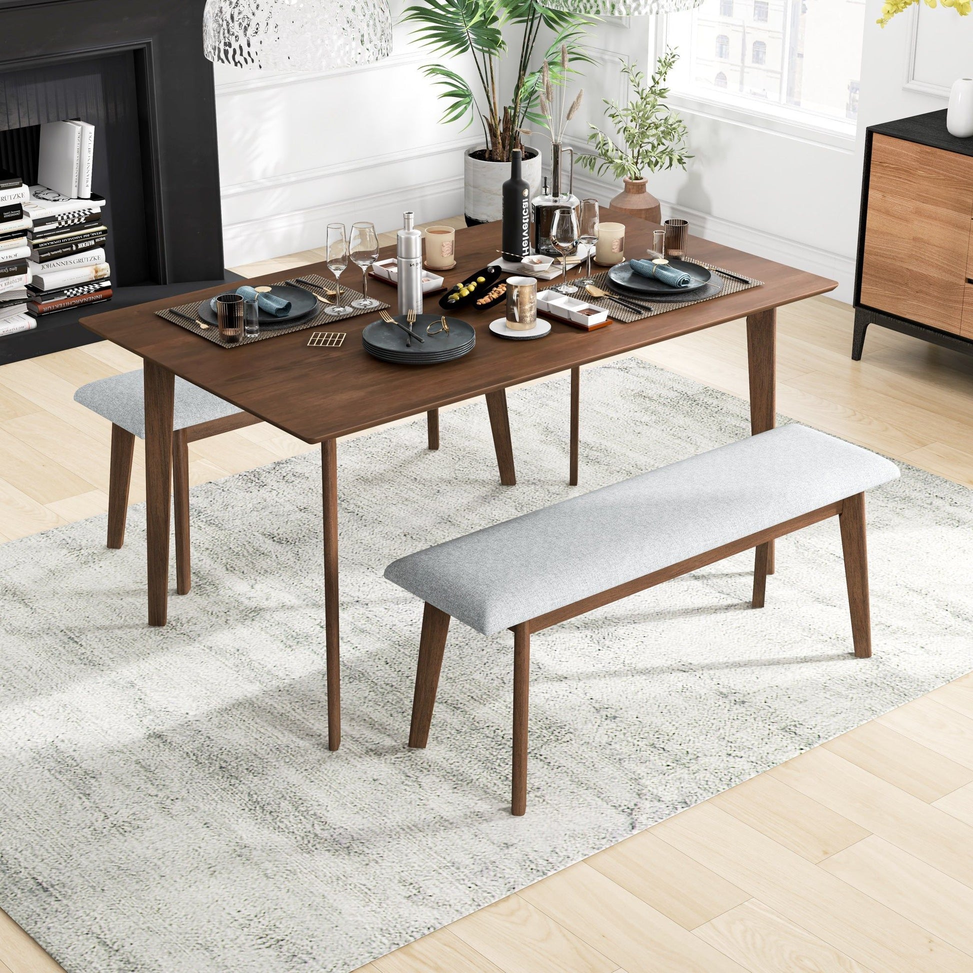 Carlos - Upholstered Bench - The Sleep Loft - Online Mattress Showroom NYC