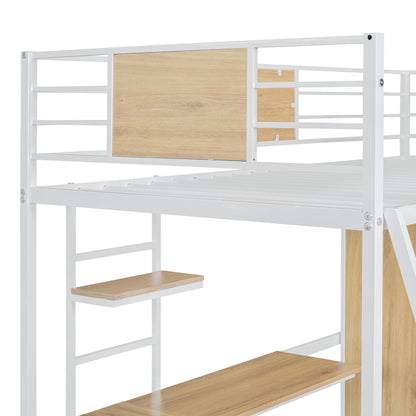 Loft Bed With L Shape Desk And Wardrobe - The Sleep Loft - Online Mattress Showroom NYC