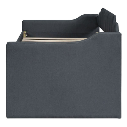 Upholstered Simple Design Daybed With Trundle And 3 Drawers - The Sleep Loft - Online Mattress Showroom NYC