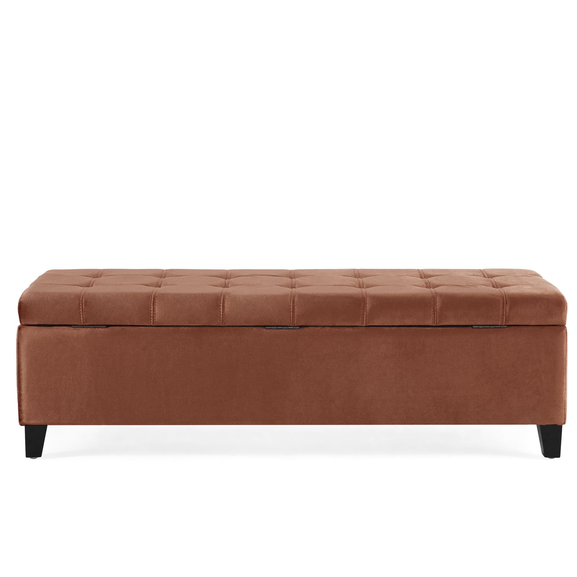 Wendover - Elegant Tufted Storage Bench With Lift-Up Top And Birch Wood Legs - The Sleep Loft - Online Mattress Showroom NYC
