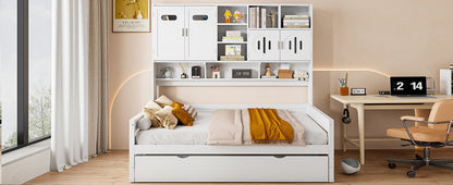 Daybed With All-In-One Cabinet And Shelf - The Sleep Loft - Online Mattress Showroom NYC