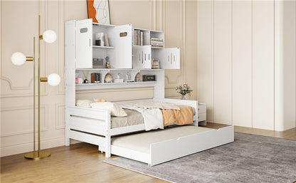 Daybed With All-In-One Cabinet And Shelf - The Sleep Loft - Online Mattress Showroom NYC