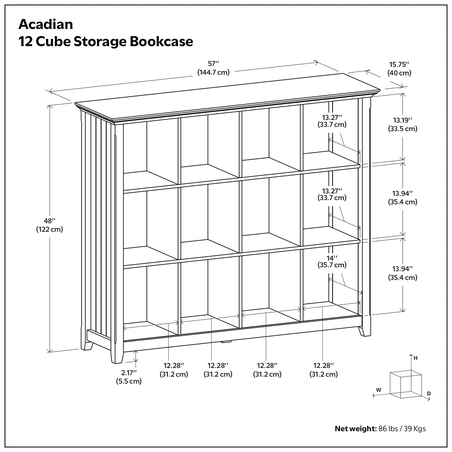 Acadian - Handcrafted Cube Storage - The Sleep Loft - Online Mattress Showroom NYC