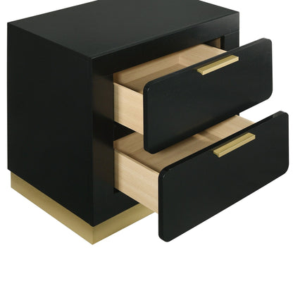 Modern Luxury Nightstand With 2 Drawer Storage - The Sleep Loft - Online Mattress Showroom NYC