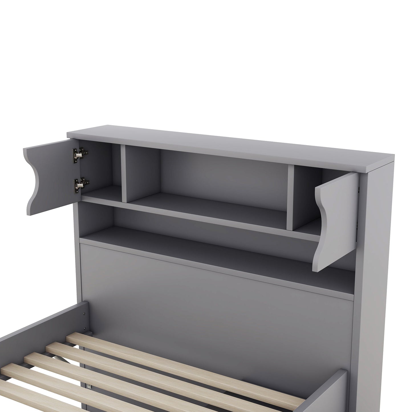 Captain Platform Bed Frame With Storage Bookcases, Shelves, And 4 Drawers - The Sleep Loft - Online Mattress Showroom NYC