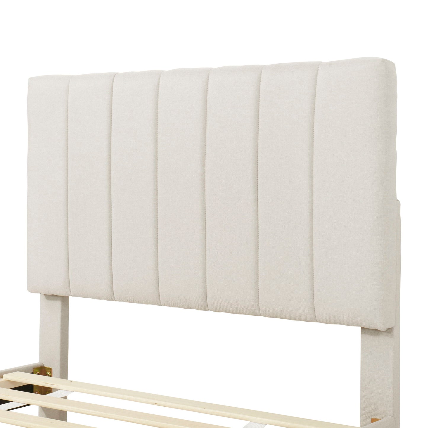 Upholstered Design Platform Bed With Trundle - The Sleep Loft - Online Mattress Showroom NYC