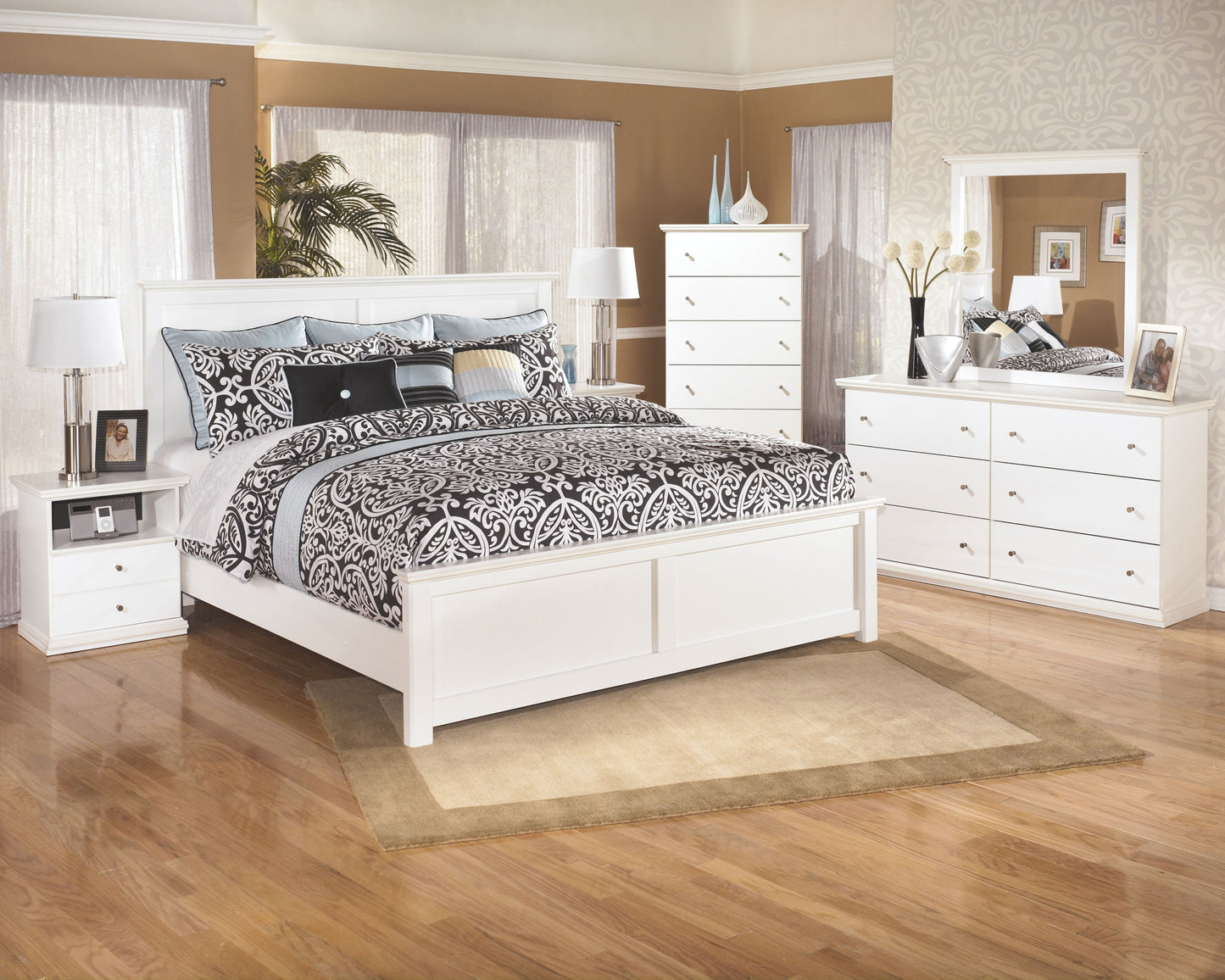 Bostwick Shoals - One Drawer Night Stand - White - The Sleep Loft - Online Mattress Showroom NYC