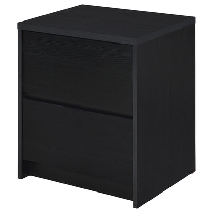Geary - 2 Drawer Nightstand With LED Lights And USB Charging Ports - The Sleep Loft - Online Mattress Showroom NYC