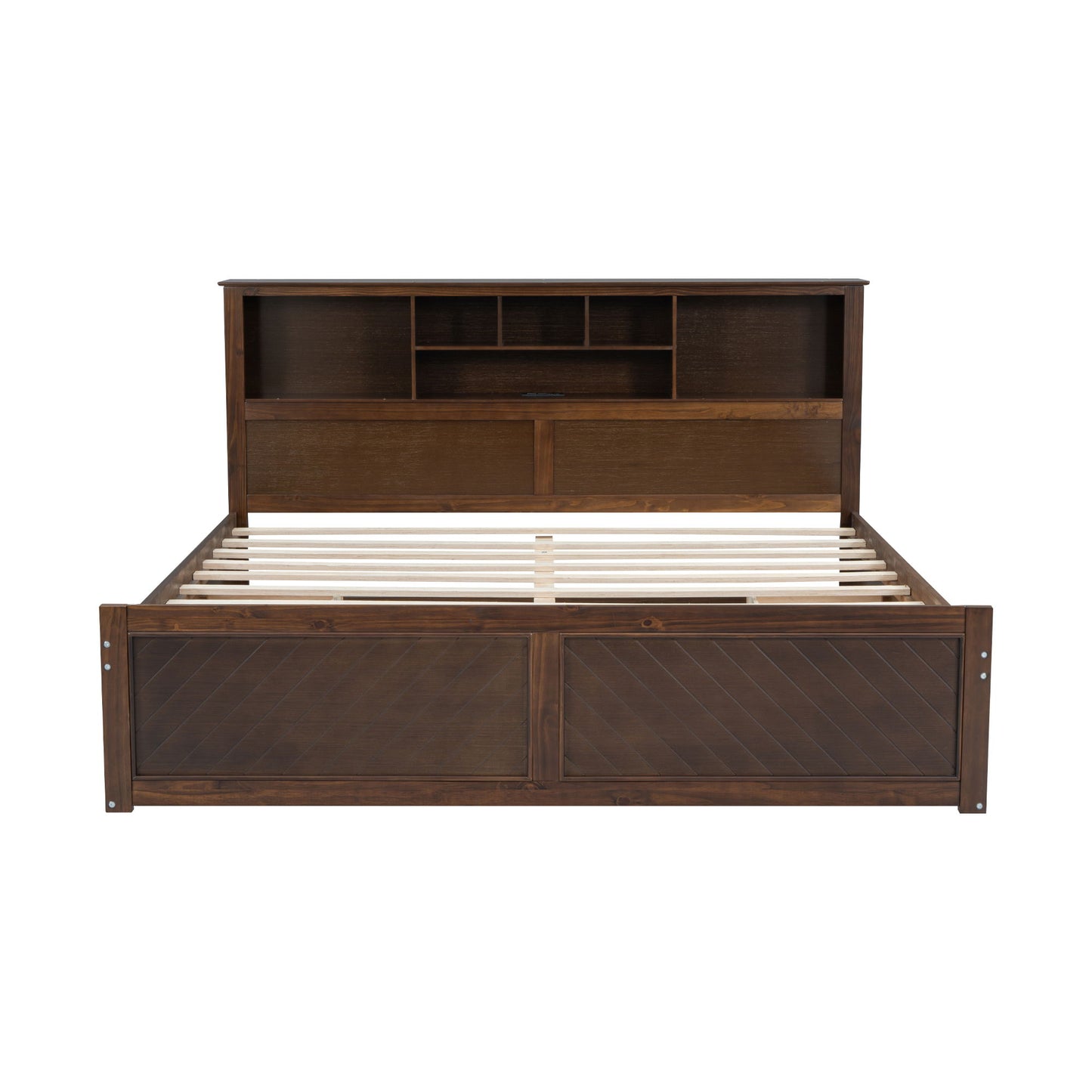 Platform Bed With Multi Storage Headboard, USB And Drawers - The Sleep Loft - Online Mattress Showroom NYC