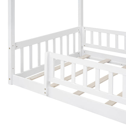Bed House Bed Frame With Fence - The Sleep Loft - Online Mattress Showroom NYC